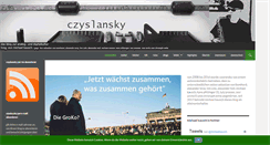 Desktop Screenshot of czyslansky.net