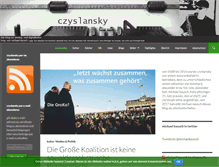Tablet Screenshot of czyslansky.net